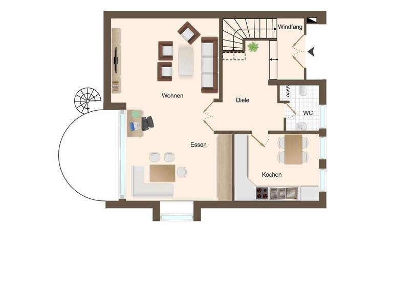 Doppelhaushälfte zum Kauf 300.000 € 3 Zimmer 116,9 m² 670 m² Grundstück Mennighüffen Löhne 32584