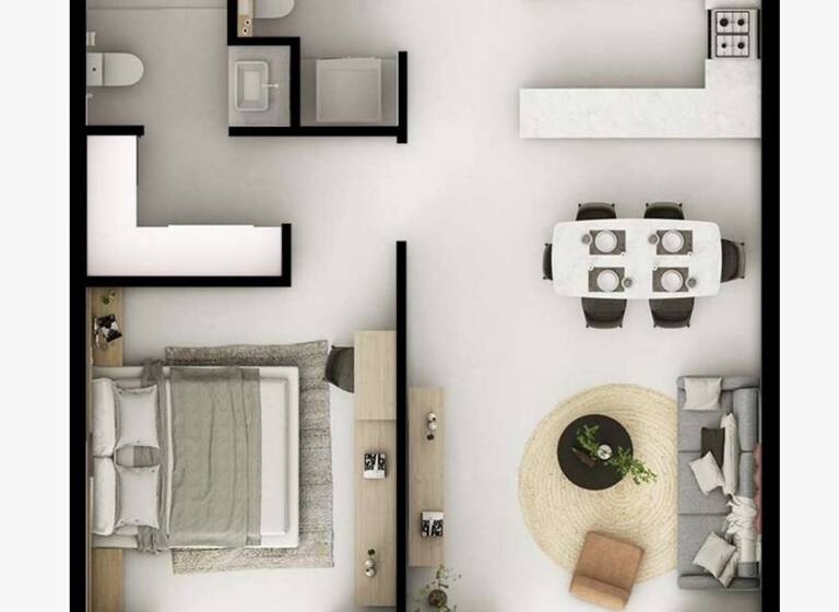Wohnung zum Kauf provisionsfrei 263.492 € 2 Zimmer 59,5 m² 3. Geschoss Dubai