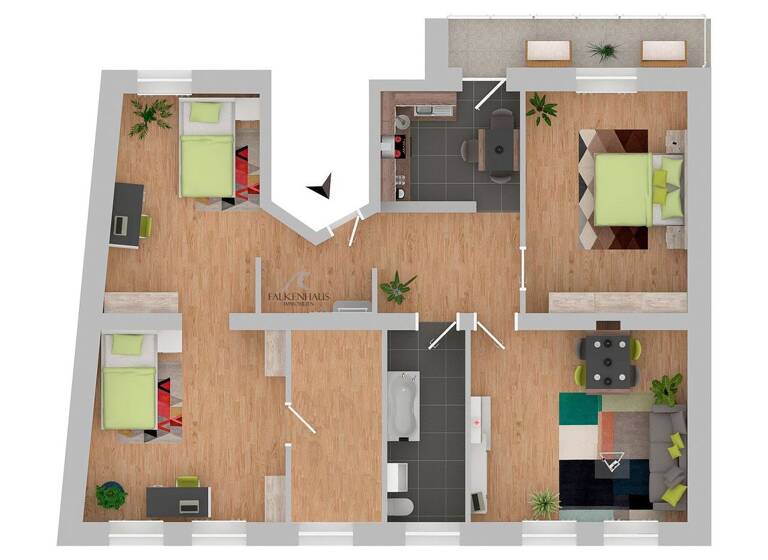 Wohnung zum Kauf provisionsfrei 187.700 € 4 Zimmer 108 m² 2. Geschoss Papenberger Str. 70 Süd Remscheid 42859
