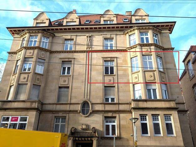 Wohnung zum Kauf provisionsfrei 529.000 € 3 Zimmer 101 m² 2. Geschoss Hölderlinplatz West Stuttgart 70193