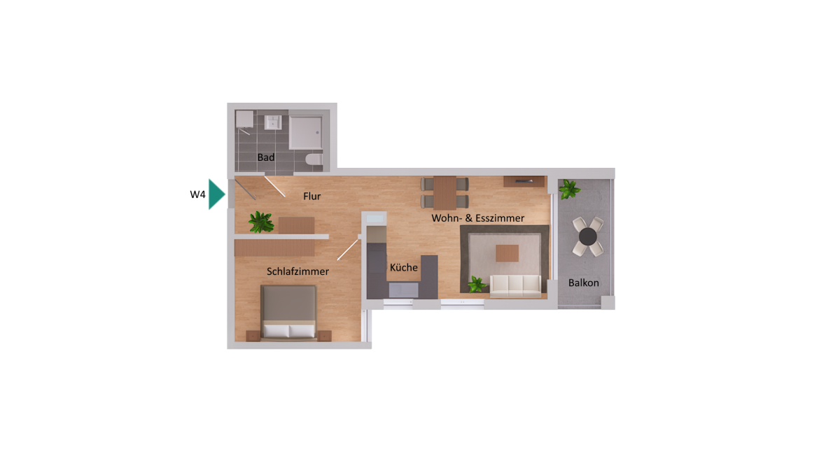 Wohnung zur Miete 1.190 € 2 Zimmer 63 m²<br/>Wohnfläche 1.<br/>Geschoss Neue Straße 1 Gärtringen Gärtringen 71116