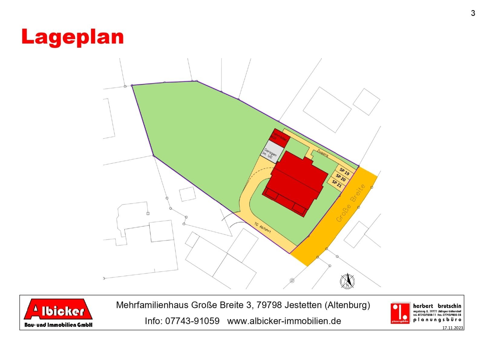 Wohnung zum Kauf provisionsfrei 436.800 € 4 Zimmer 104 m²<br/>Wohnfläche 3.<br/>Geschoss Große Breite 3 Altenburg Jestetten-Altenburg 79798