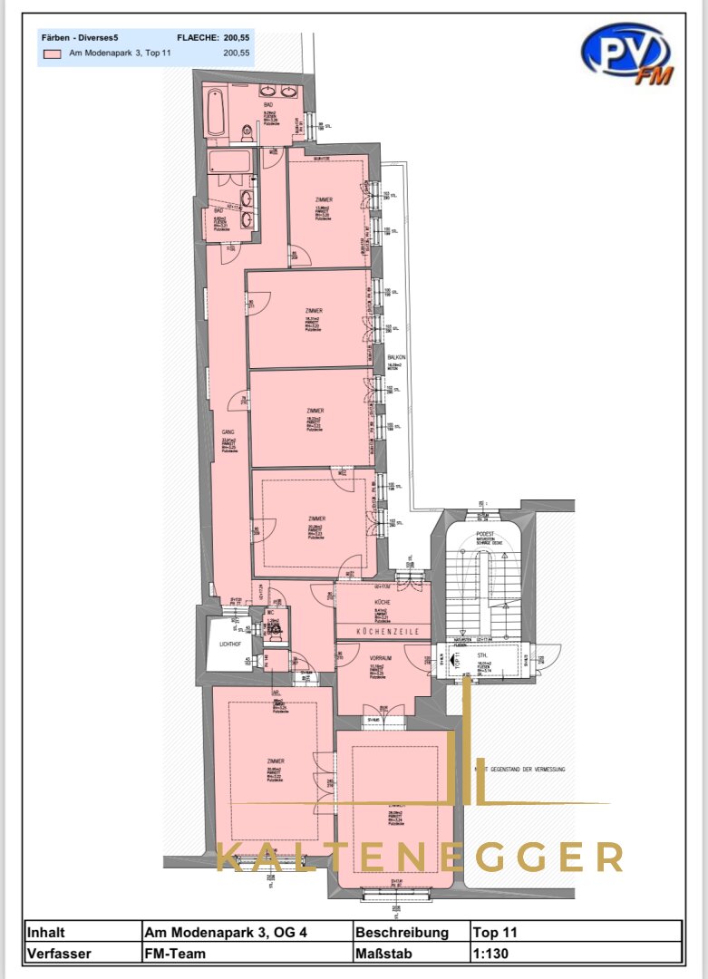 Wohnung zur Miete 2.616 € 6 Zimmer 200 m²<br/>Wohnfläche 4.<br/>Geschoss 01.12.2024<br/>Verfügbarkeit Wien 1030