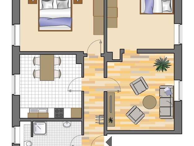 Wohnung zur Miete 639 € 3 Zimmer 74,8 m² EG Bahnhofstraße 36 Mitte Heiligenhaus 42579