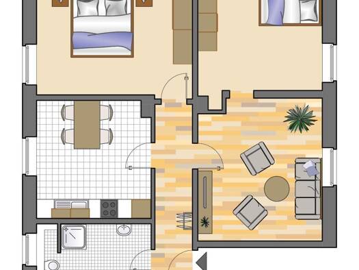 Wohnung zur Miete 639 € 3 Zimmer 74,8 m² EG Bahnhofstraße 36 Mitte Heiligenhaus 42579