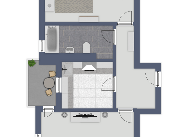 Wohnung zur Miete 1.296 € 2 Zimmer 64,8 m² 6. Geschoss frei ab sofort Gélieustraße 6a Lichterfelde Berlin 12203