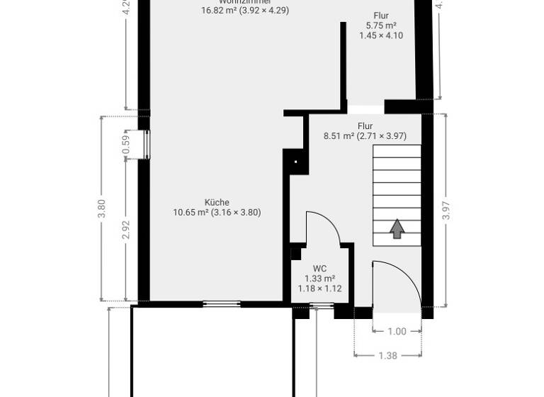 Doppelhaushälfte zum Kauf 330.000 € 2 Zimmer 78,4 m² 94 m² Grundstück Rohrbach Heidelberg 69126