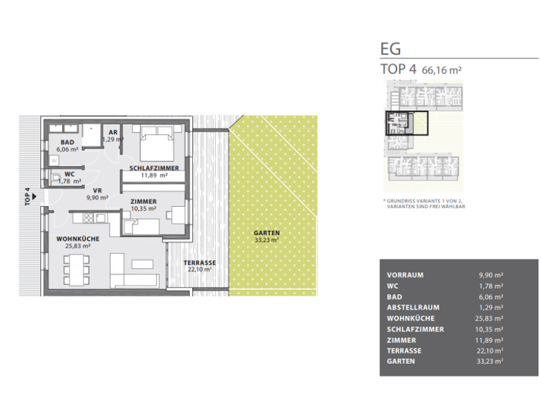 Wohnung zum Kauf - Erstbezug provisionsfrei 248.100 € 3 Zimmer 66,2 m² Fürstenfeld 8280