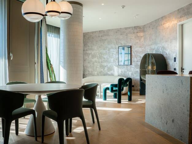 Wohnung zur Miete 4.650 € 3 Zimmer 102 m² 17. Geschoss Junghofstraße 5 Innenstadt Frankfurt am Main 60311