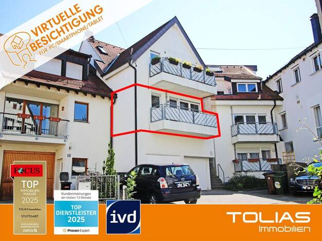 Wohnung zum Kauf 274.000 € 3 Zimmer 82 m² 1. Geschoss Plieningen Stuttgart 70599