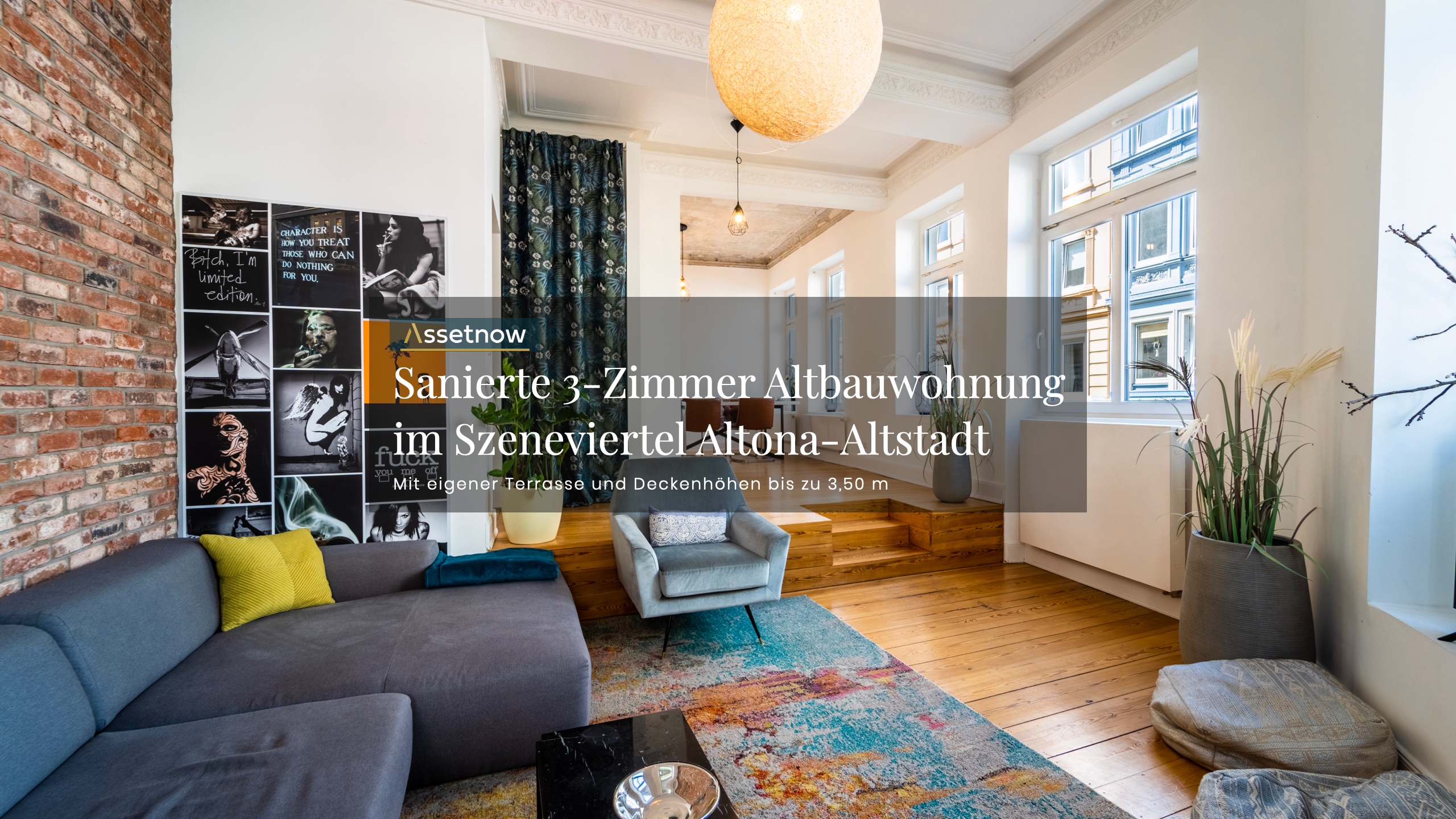 Wohnung zum Kauf 895.000 € 3 Zimmer 98 m²<br/>Wohnfläche EG<br/>Geschoss Altona - Altstadt Hamburg 22767