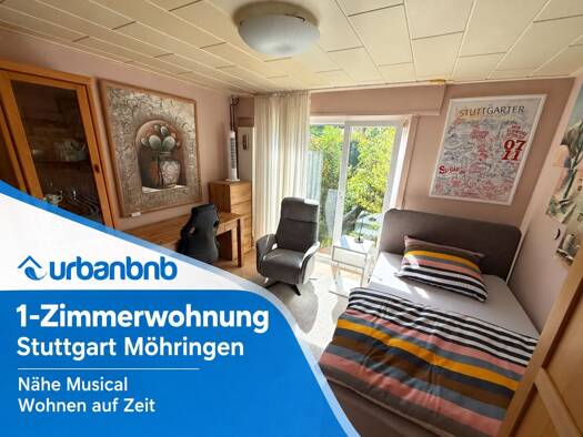 Wohnung zur Miete auf Zeit 860 € 1 Zimmer 21 m² frei ab 01.10.2026 Rübezahlweg Möhringen Möhringen 70567