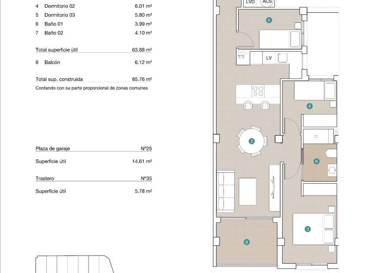 Penthouse zum Kauf provisionsfrei 156.000 € 4 Zimmer 74 m² JACARILLA 03310