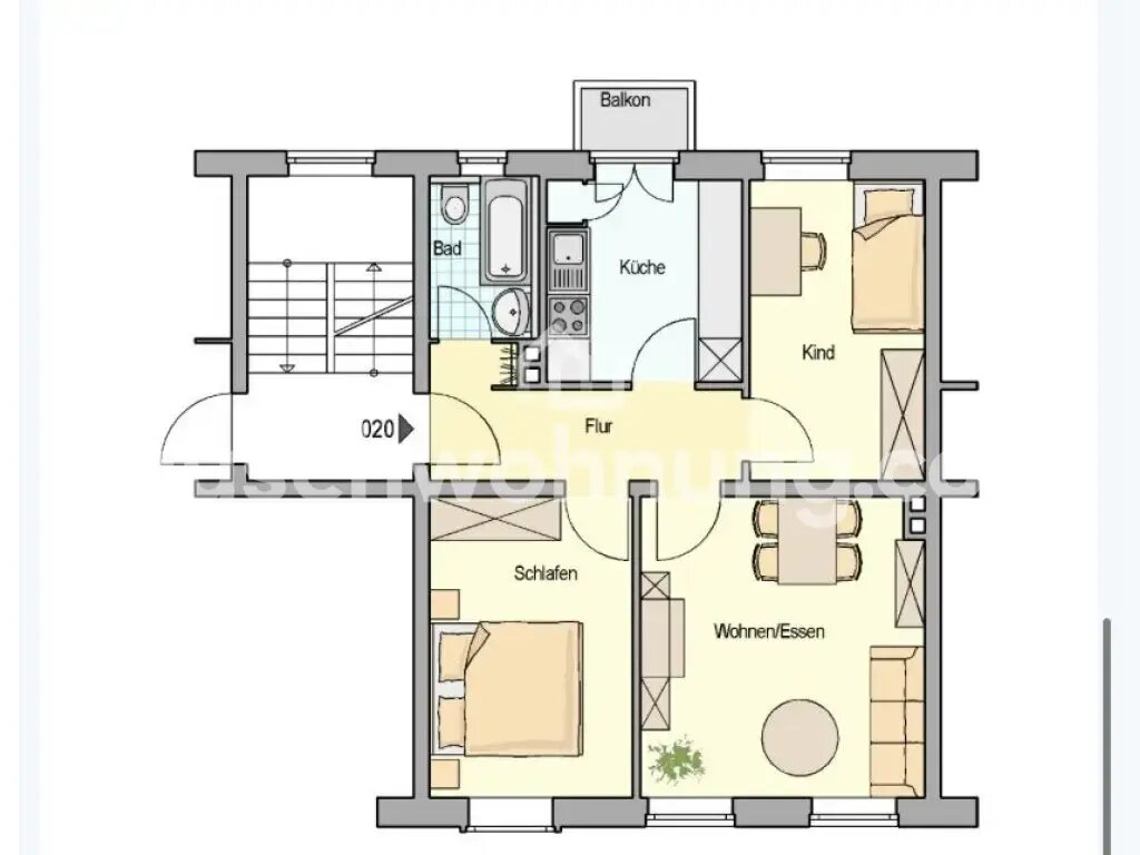 Wohnung zur Miete 500 € 3 Zimmer 53 m²<br/>Wohnfläche 1.<br/>Geschoss Heimfeld Hamburg 21075