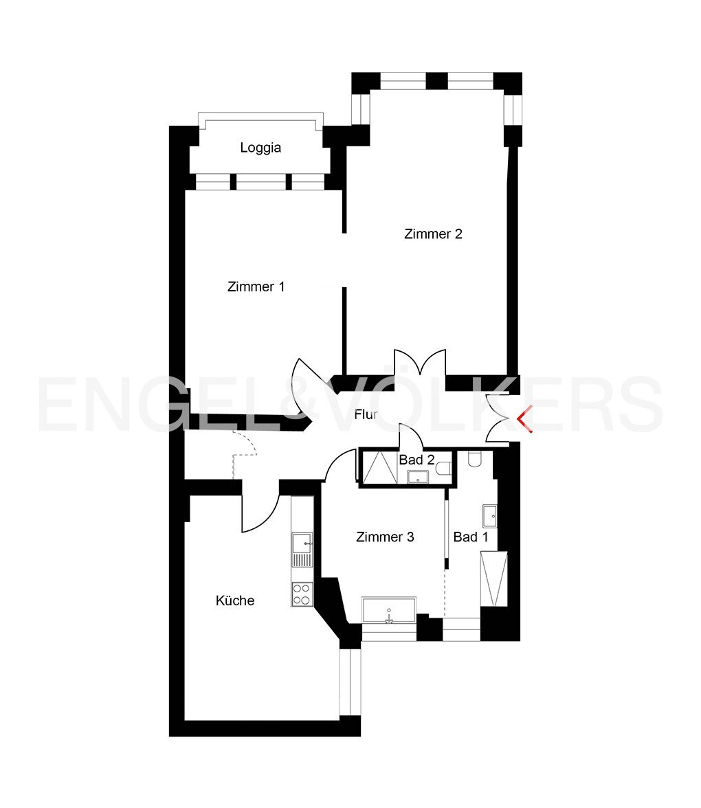 Wohnung zum Kauf 845.000 € 3 Zimmer 106 m²<br/>Wohnfläche 1.<br/>Geschoss Schöneberg Berlin 10823