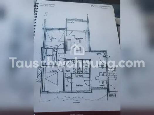 Wohnung zur Miete Tauschwohnung 850 € 3,5 Zimmer 93 m² EG Oberisling-Graß Regensburg 93053