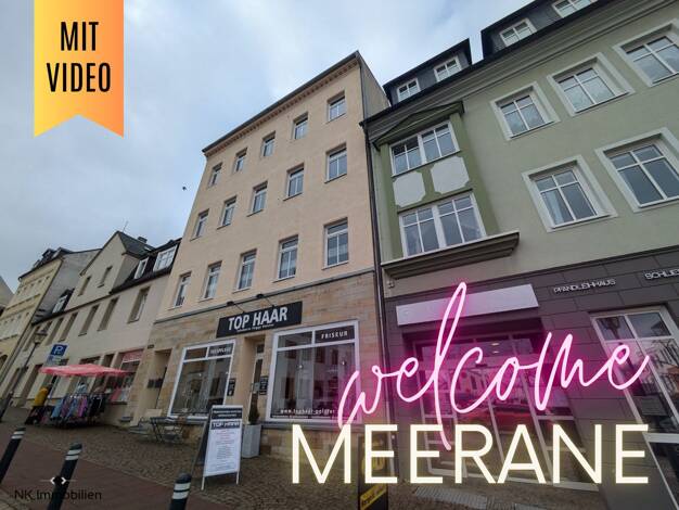 Wohnung zur Miete 400 € 3 Zimmer 85 m² 3. Geschoss Marienstr. 30 Meerane Meerane 08393