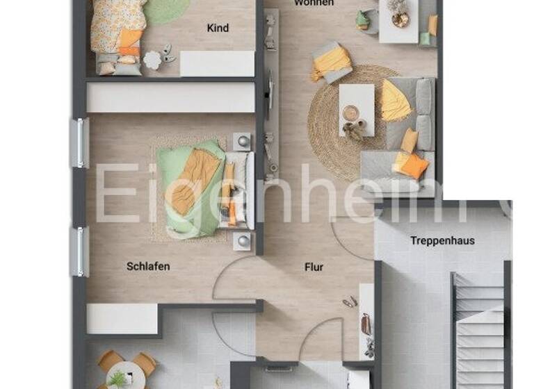 Wohnung zum Kauf - Neubau 378.417 € 4 Zimmer 98,3 m²<br/>Wohnfläche 1.<br/>Geschoss Unter dem  Pflinzhöck 36 Stockhausen Eisenach 99817