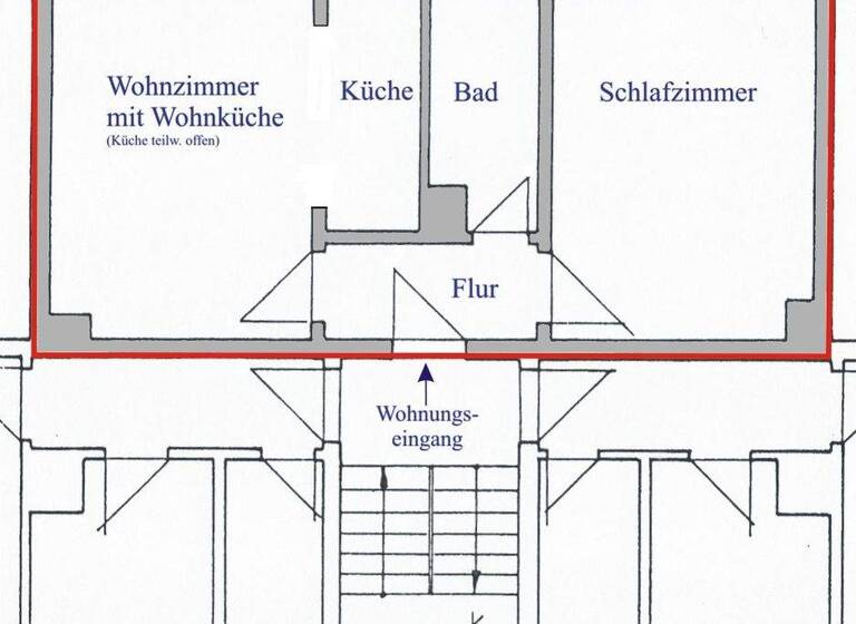 Wohnung zur Miete 213 € 2 Zimmer 38 m² 1. Geschoss frei ab sofort Heinrich-Heine-Str. 13 Unterwellenborn 07333
