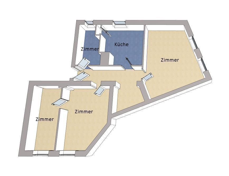 Wohnung zum Kauf 279.000 € 3 Zimmer 77 m²<br/>Wohnfläche Tempelhof Berlin 12105