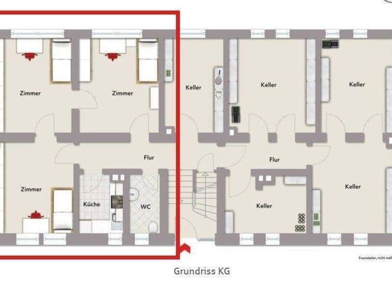 Wohnung zum Kauf provisionsfrei als Kapitalanlage geeignet 185.000 € 3 Zimmer 57 m² Sebald Nürnberg 90403