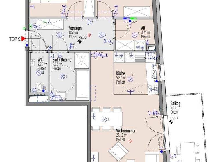 Wohnung zum Kauf - Erstbezug 358.100 € 3 Zimmer 76,5 m² 3. Geschoss Wiener Neustadt 2700