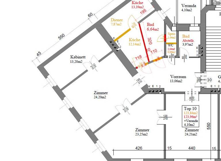 Wohnung zum Kauf 649.000 € 4 Zimmer 123,8 m² 2. Geschoss Wien 1140