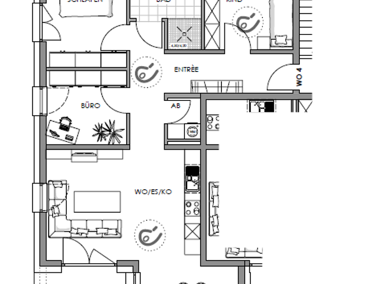 Wohnung zum Kauf provisionsfrei 335.000 € 4 Zimmer 94,6 m² 1. Geschoss Waldsassen 95652