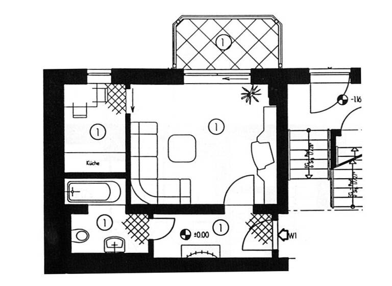 Wohnung zum Kauf 30.000 € 1 Zimmer 30,8 m²<br/>Wohnfläche Virchowplatz 7 Marienthal West 433 Zwickau 08060