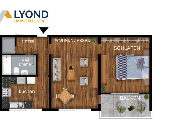 Wohnung zum Kauf 99.000 € 2 Zimmer 65,5 m² 2. Geschoss Bulmke-Hüllen Gelsenkirchen 45888