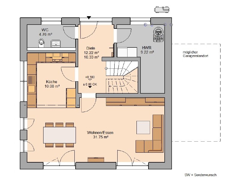 Einfamilienhaus zum Kauf 586.900 € 4 Zimmer 130 m²<br/>Wohnfläche 530 m²<br/>Grundstück Bischleben-Stedten Erfurt 99094