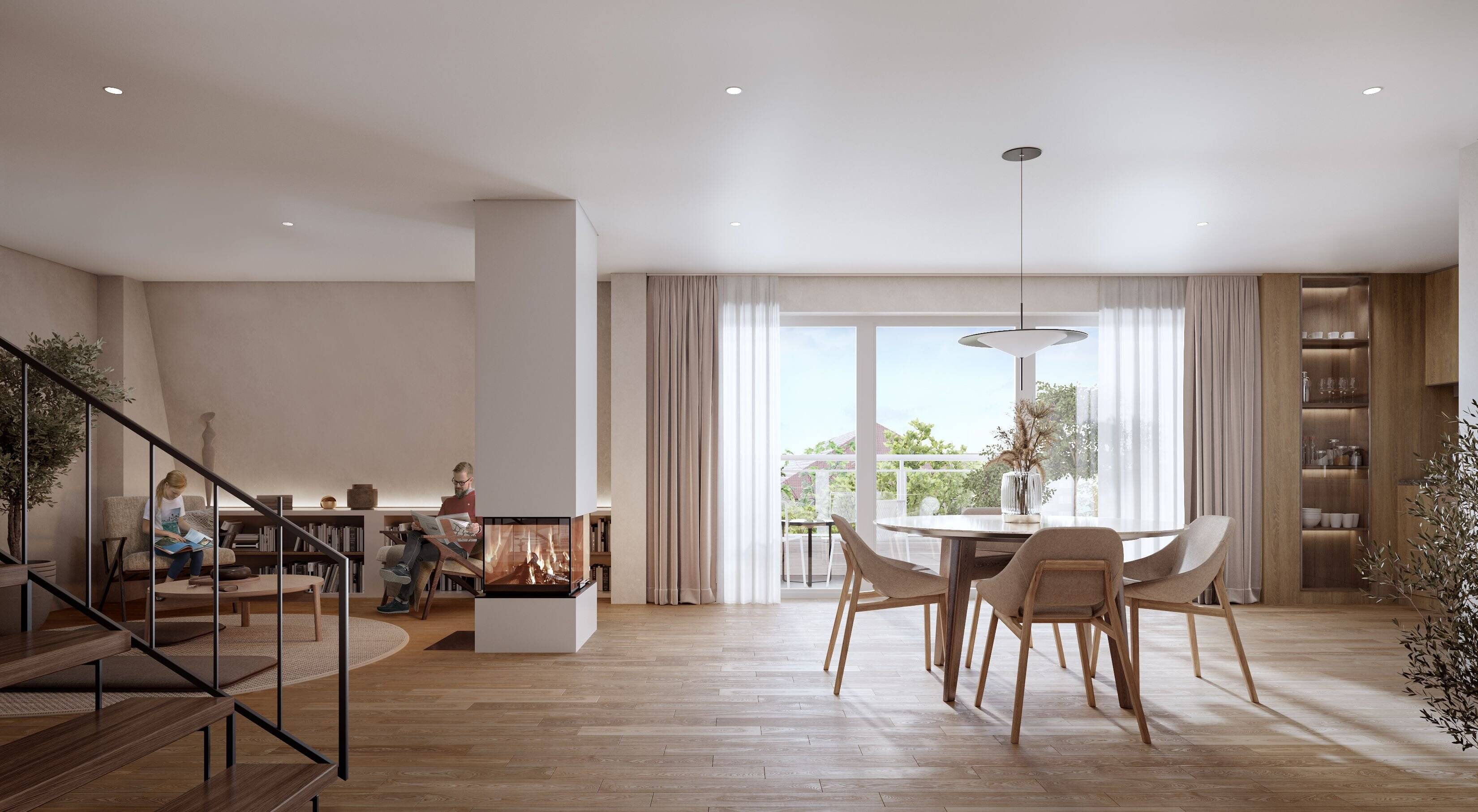 DG-Maisonettewohnung mit eigenem Dachgarten - Neubauprojekt mit Blick über Leipzig, KfW 40 – Leipzig – Vorschaubild 5