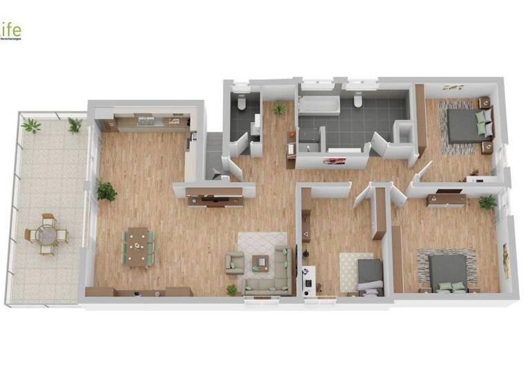 Wohnung zur Miete 1.350 € 4 Zimmer 131 m² frei ab sofort Rammingen 86871