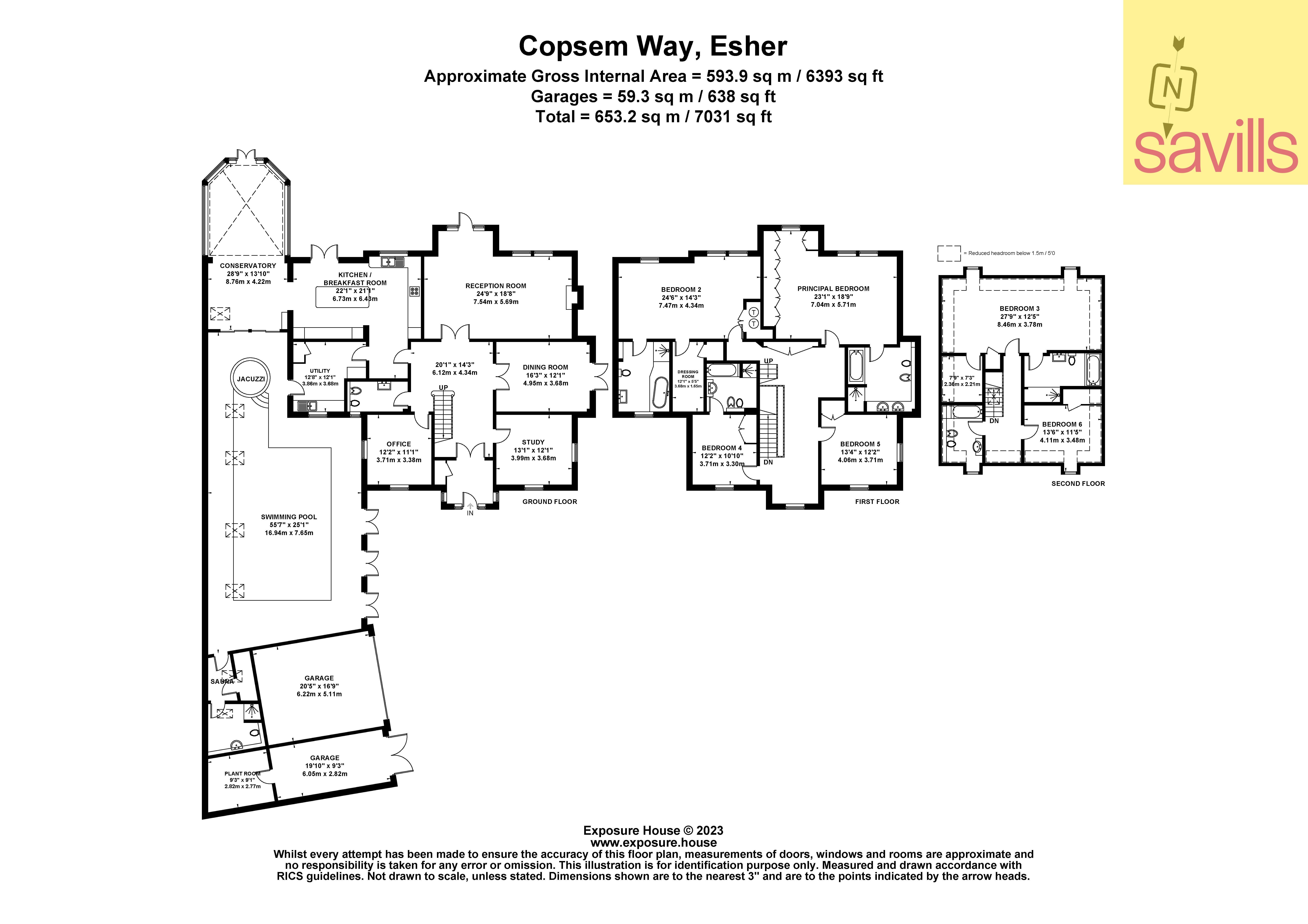 Haus zum Kauf provisionsfrei 3.232.710 € 8 Zimmer 653,2 m²<br/>Wohnfläche Elmbridge KT10 9ER