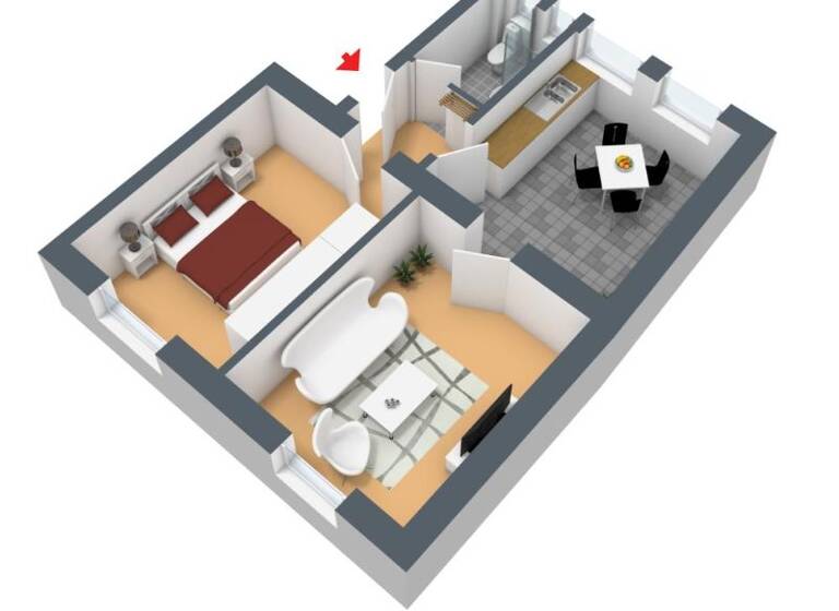 Wohnung zur Miete 400 € 2 Zimmer 50,9 m² 2. Geschoss frei ab 27.05.2026 Humboldtstraße 77 Opladen Leverkusen 51379