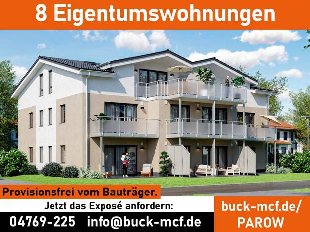 Wohnung zum Kauf - Neubau provisionsfrei 269.500 € 2 Zimmer 55,7 m² EG Str am Sund 5 Parow Kramerhof 18445