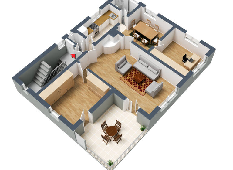 Maisonette zur Miete 1.750 € 7 Zimmer 135 m²<br/>Wohnfläche Dachgeschoss, 1.<br/>Geschoss ab sofort<br/>Verfügbarkeit Sankt-Pöltener-Straße 69A Feuerbach Stuttgart 70469