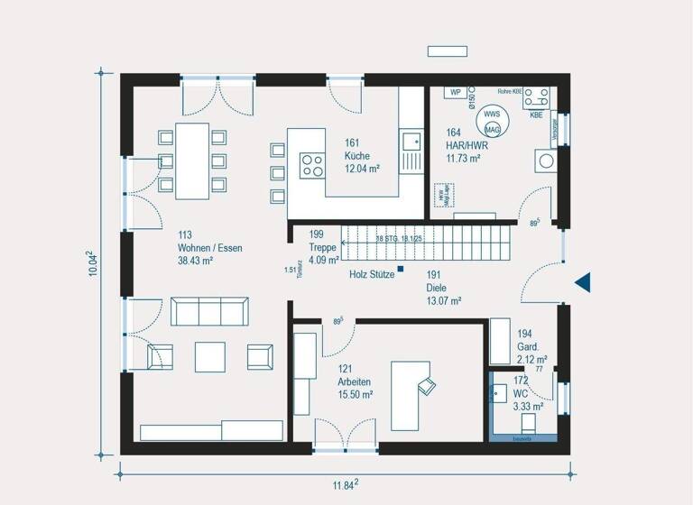 Einfamilienhaus zum Kauf 456.000 € 5 Zimmer 197 m² 335 m² Grundstück Mainzlar Staufenberg 35460