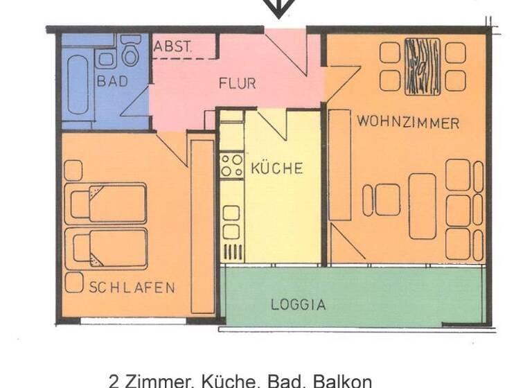 Wohnung zur Miete 400 € 2 Zimmer 60,7 m²<br/>Wohnfläche 6.<br/>Geschoss 01.07.2025<br/>Verfügbarkeit Heinrich-Plett-Straße 23 Oberzwehren Kassel 34132