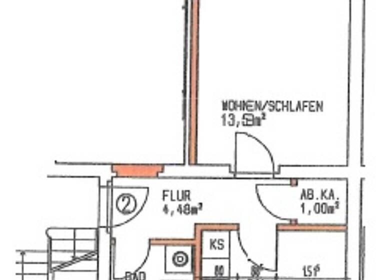 Studio zur Miete 250 € 1 Zimmer 36,3 m² EG Berliner Straße 13 Lauta 02991