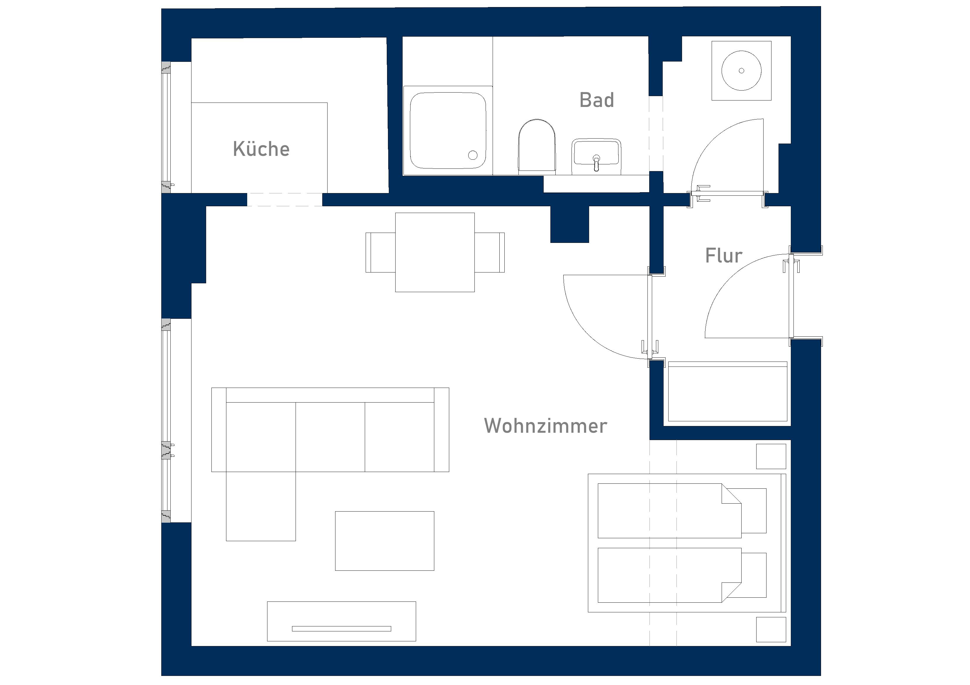 Wohnung zur Miete 750 € 1 Zimmer 35 m²<br/>Wohnfläche 2.<br/>Geschoss Rahlstedt Hamburg 22145