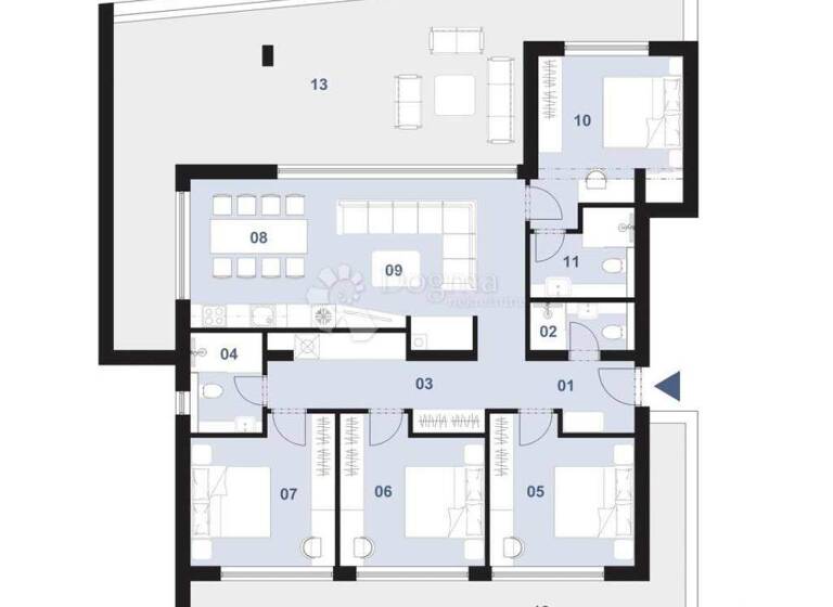 Wohnung zum Kauf 5 Zimmer 184 m² 2. Geschoss Centar