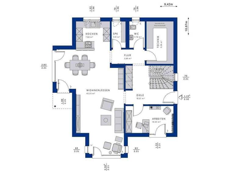 Einfamilienhaus zum Kauf 614.730 € 6 Zimmer 179,9 m² 492 m² Grundstück Rötenbach Bad-Teinach 75385