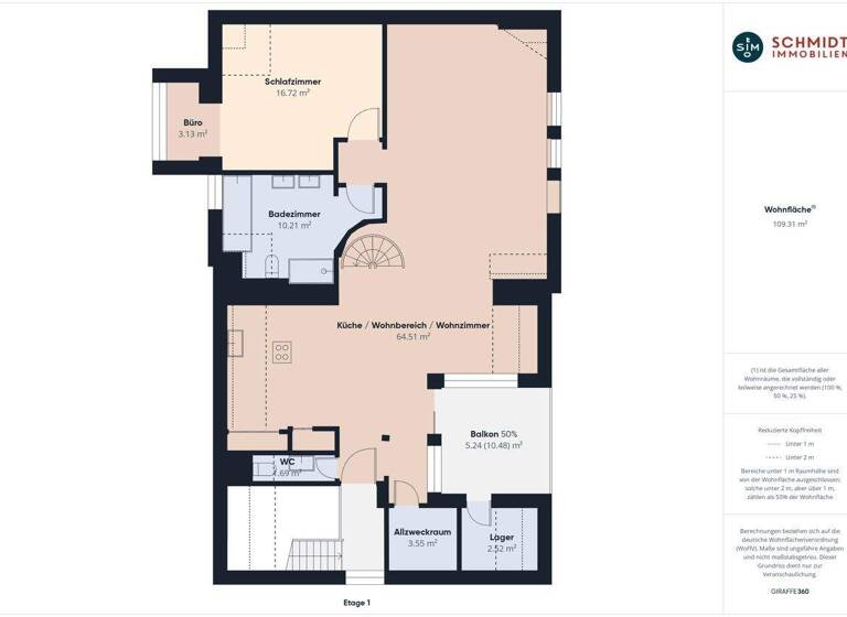 Maisonette zum Kauf 995.000 € 4 Zimmer 155,4 m² Nord Stuttgart 70191