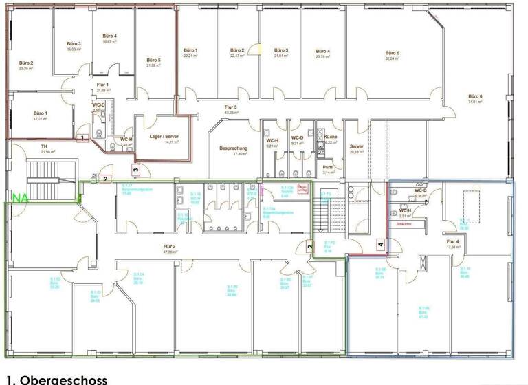 Büro zur Miete 1.140 € 120 m² Bürofläche Ingolstadt 85053