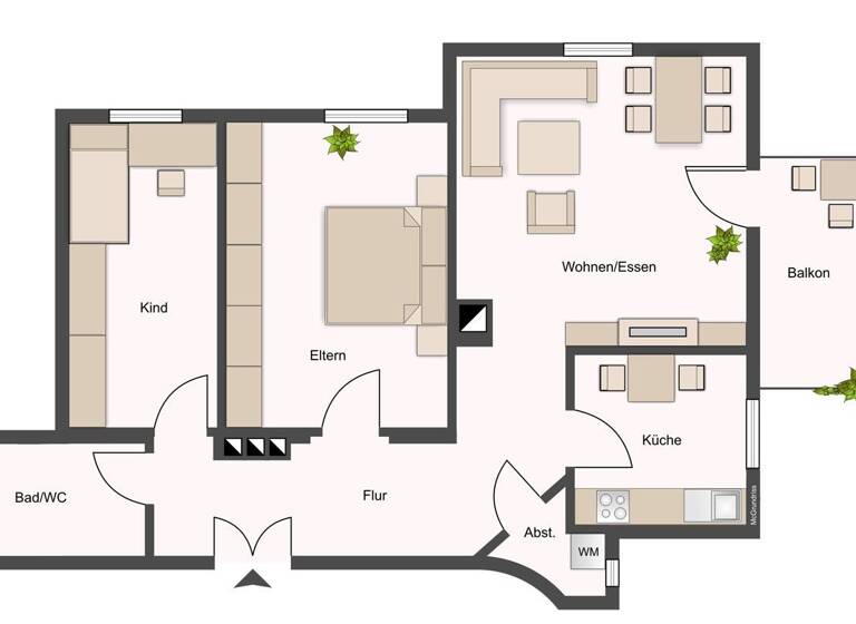Wohnung zum Kauf 189.000 € 3 Zimmer 64 m² 1. Geschoss Stollestraße 41 Löbtau-Nord Dresden 01159