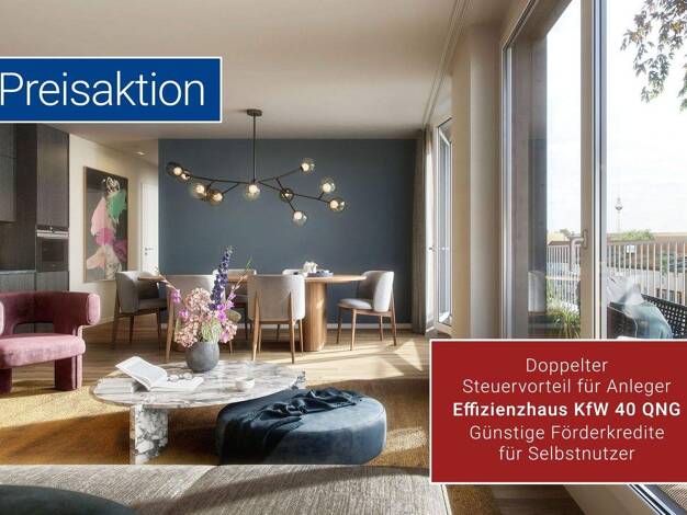 Wohnung zum Kauf - Erstbezug provisionsfrei 419.500 € 2,5 Zimmer 55,8 m² 1. Geschoss Thulestraße / Ecke Neumannstraße 48 Pankow Berlin 13189