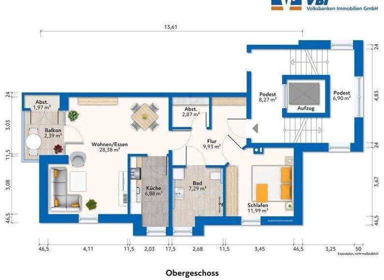 Wohnung zum Kauf 258.000 € 2 Zimmer 70,2 m² 2. Geschoss Innenstadt Osterholz-Scharmbeck 27711