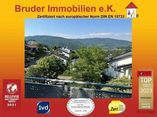 Wohnung zur Miete 1.390 € 3 Zimmer 106 m² frei ab sofort Ziegelhausen Heidelberg 69118