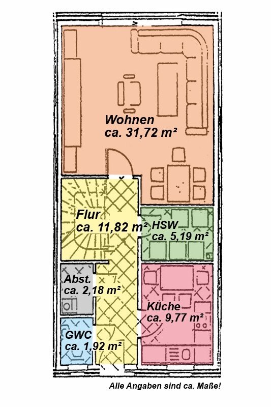 Reihenmittelhaus zum Kauf 249.000 € 4 Zimmer 108,7 m²<br/>Wohnfläche 250 m²<br/>Grundstück ab sofort<br/>Verfügbarkeit Am Dorfplatz 3 Peckatel Plate / Peckatel 19086